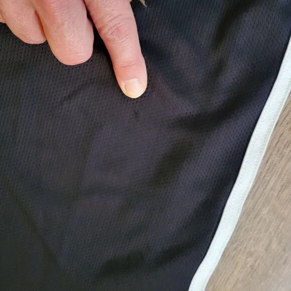 Adidas Vintage Climalite Track Pants Womens Large 2005 Black with White 3 Stripe - Picture 15 of 16